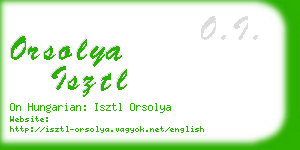 orsolya isztl business card